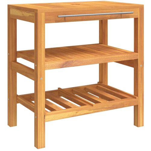 Maison Chic Kopalniška omarica - Kopalniški kabinet z 2 policama 74x45x75 cm trden les, (21795057) Cene