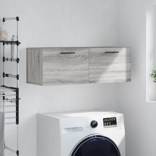 vidaXL Stenska omarica siva sonoma 100x36,5x35 cm inženirski les Cene