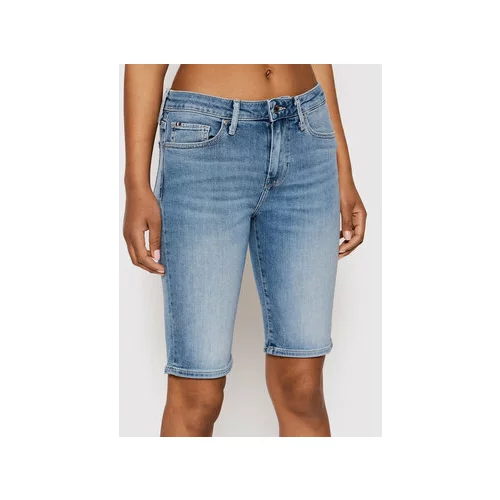 Tommy Hilfiger Jeans kratke hlače Venice WW0WW33211 Modra Slim Fit