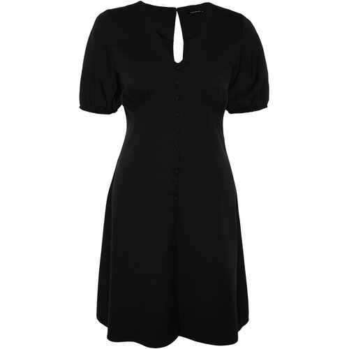 Trendyol Curve Plus Size Dress - Black - A-line Slike