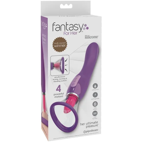 Pipedream Fantasy - punjivi, 3u1 vibrator (ljubičasti)