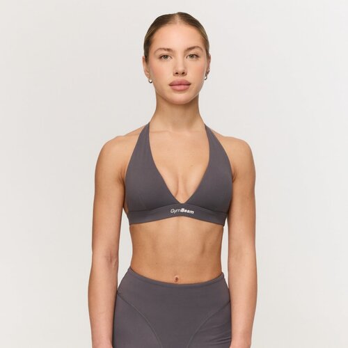 GymBeam Fierce Halter Sports Bra Grey XL Cene