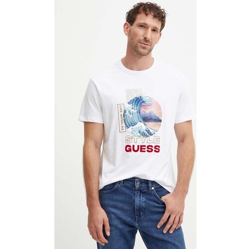 Guess Majice s kratkimi rokavi M4YI12 I3Z14 Bela Cene