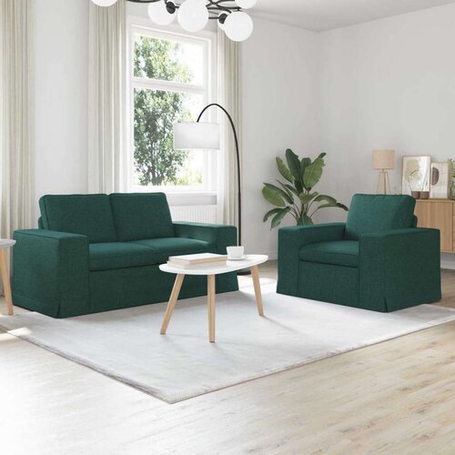 SOFA 2 pcs Tamnozelena Metal Cene