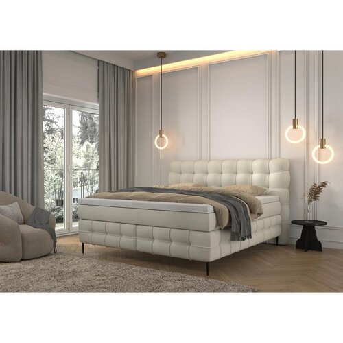 Premium Living Postelja Boxspring Scarlett, Krem Barva, 160x200 Slike
