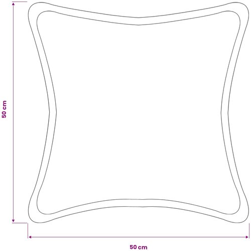  Presvlaka za jastuk 6 pcs HOUTEN Tamnozelena 50 x 50 cm Boucl&amp;eacute; Slike