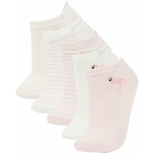 Defacto Girls' Cotton 5 Pack Short Socks Cene