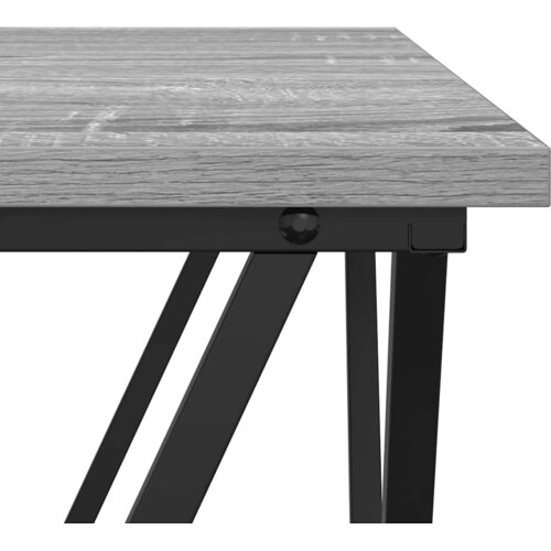  Set pomoćnih stolića 2 pcs Siva Sonoma Inženjerska drva i čelik Slike