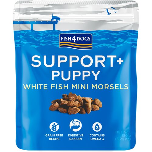 Fish4Dogs Support+ Puppy za prebavo, bela riba in skuša - 150 g Cene