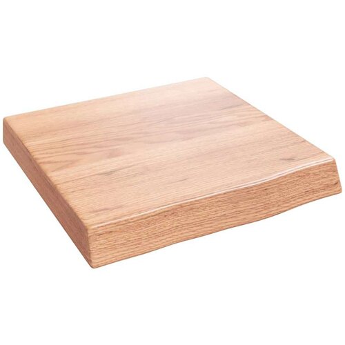 Stenska polica svetlo rjava 40x40x(2-6) cm trdna hrastovina Slike