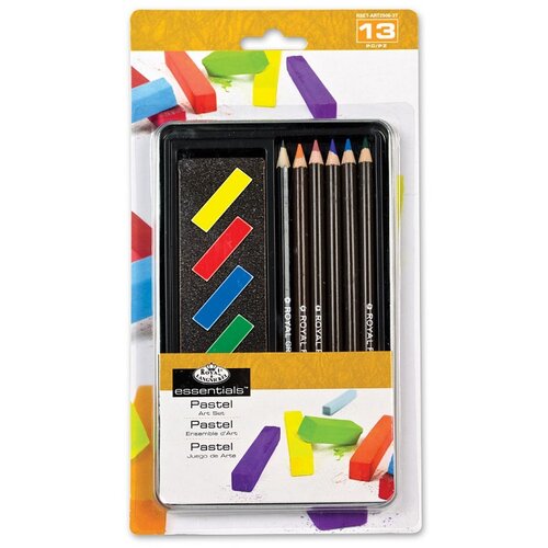  set za crtanje - bojice I pastele Essentials u metalnoj kutiji - 13 delova Cene