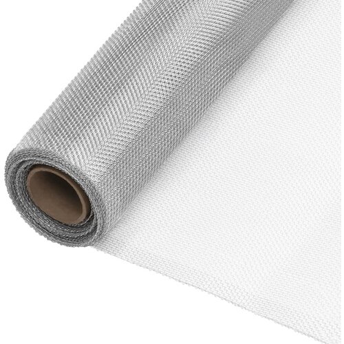 vidaXL Aluminijasta mreža 112x2000 cm srebrna Cene