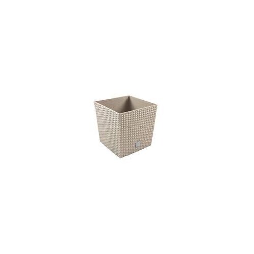 Plastična saksija plastična rato low 32X32X33CM moka sa uloškom pr DRTS325L-7529U Slike