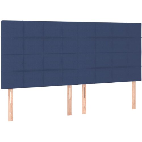  LED uzglavlje plavo 180x5x118/128 cm od tkanine Slike
