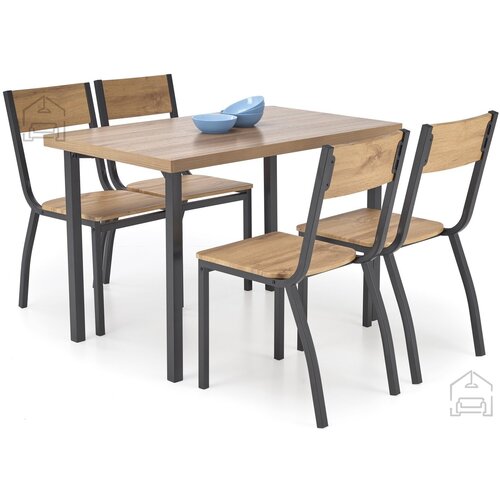 Halmar Komplet Milton (miza + 4 stoli) Cijene
