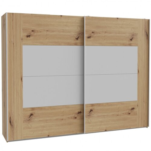  Wardrobe KASURA oak+grey KSRS12411-M815 (hrast + siva) Slike