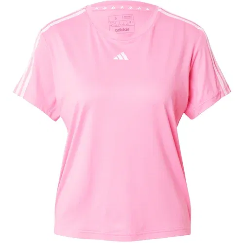 Adidas Funkcionalna majica 'Train Essentials' svetlo roza / bela