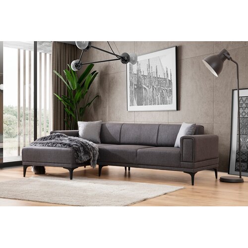 Atelier Del Sofa Kutna sofa Horizon 85x43x207cm Tamno siva Cene