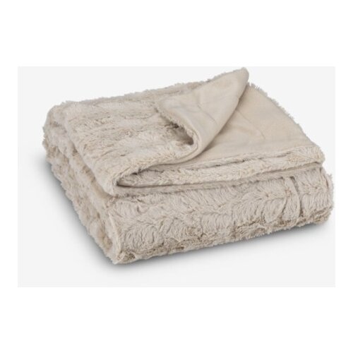  Ćebe 130x170 od ve&amp;scaron;tačkog krzna bež Slike