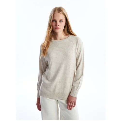 LC Waikiki Crew Neck Plain Long Sleeve Women's Knitwear Sweater