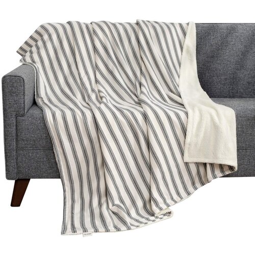 Mijolnir Bijela/antracitno siva deka 150x190 cm Soren Wellsoft &amp;ndash; Slike