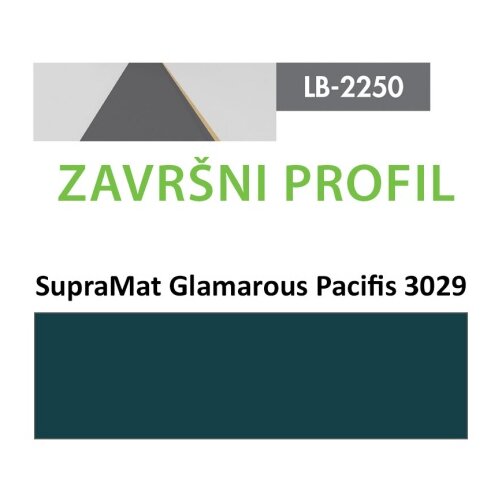 AGT profil Zidni MDF Završni LB-2250-B SupraMat Glam Pacific (3029) 2800x115x12mm ( 026-124 ) Cene