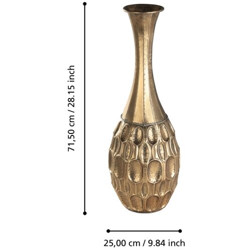 Eglo 421633 - Metalna vaza LENGGENG 71,5x25 cm zlatna Slike
