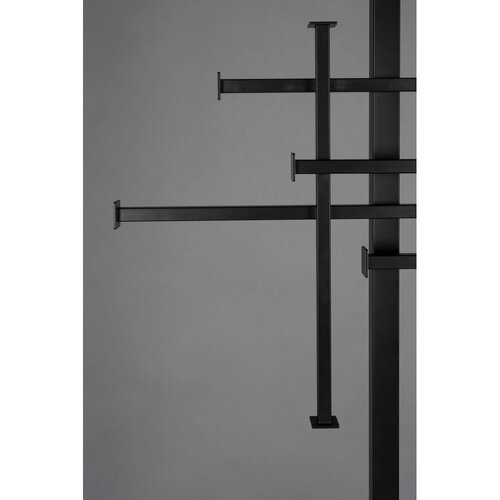 Dutchbone Črn jeklen obe&amp;scaron;alnik 71x185 cm Rumex &amp;ndash; Slike