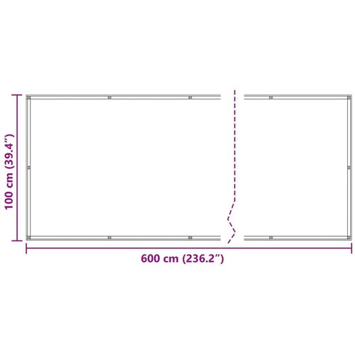  Balcony ekran Narančasta 100 x 600 cm Oxford tkanina - Narančasta 100 x 600 cm Slike