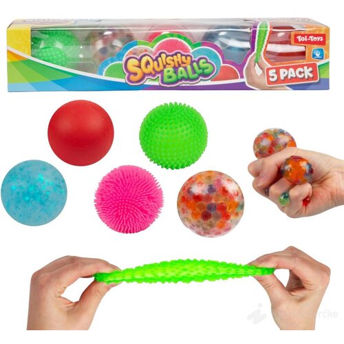  Antistres loptice 5u1 Squishy Balls Cene