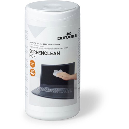 Durable SCREENCLEAN BOX 100 Screen Cleaning Wipes 573602 Cijene