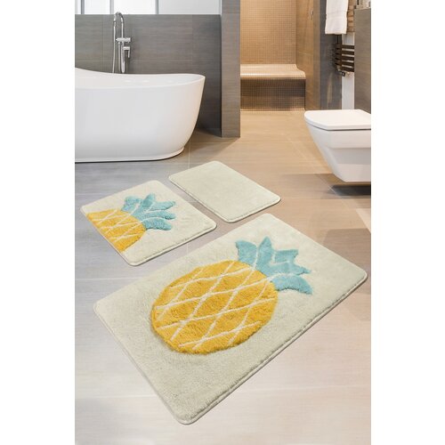 Hanah home set 3 prostirke za kupatilo Šareni Cene