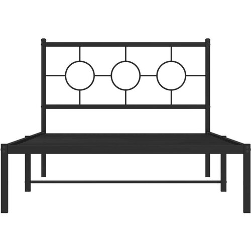  okvir za krevet s uzglavljem crni 107x203 cm Slike