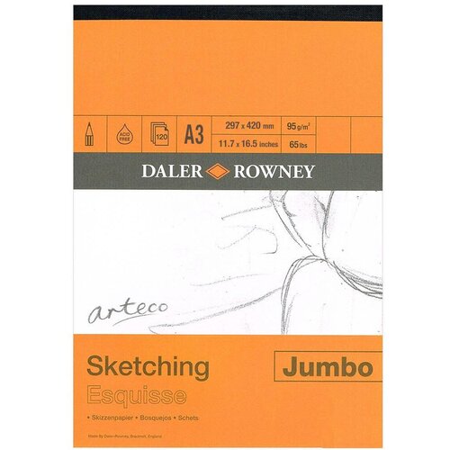 Daler Rowny Skicirka Arteco Jumbo A3 95 g 120 listna, (22005424) Slike