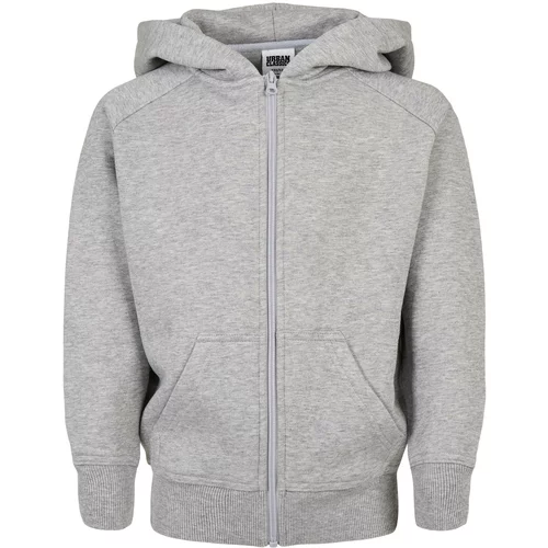 Urban Classics Kids Boys' zip-up sweatshirt grey