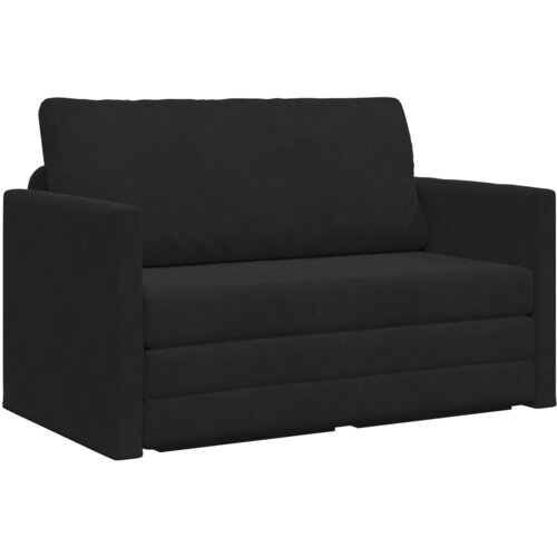 VidaXL Kauč na krevet 2-u-1 Crna 124x204x61 cm Bar&amp;scaron;un Slike