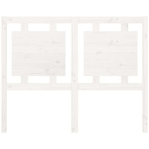  Uzglavlje za krevet bijelo 125 5x4x100 cm od masivne borovine Slike