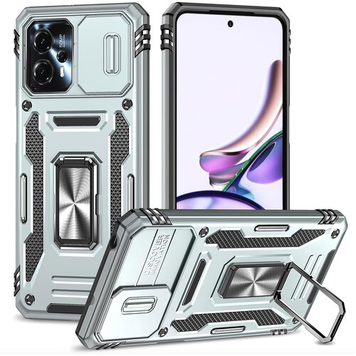 INORCO Za Motorola Moto G13 4G Armor Series PC + TPU, odporno na udarce, telefonsko ohišje Ring Kickstand Cover z drsnim pokrovom kamere, (22036490) Cene