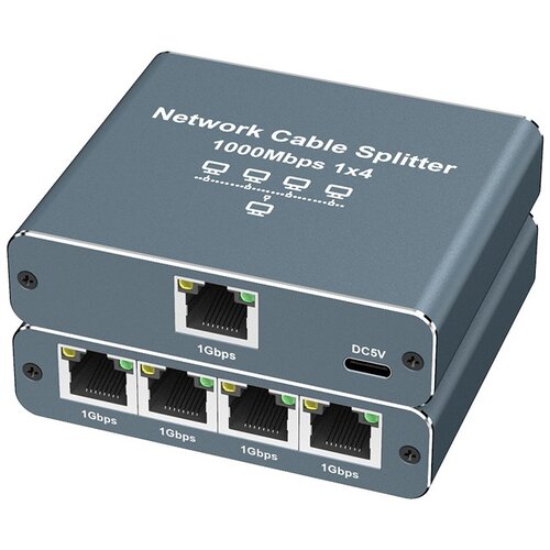 INF Razdelilnik RJ45 Gigabit Ethernet 1 do 2/3/4 Vrata - Raz&scaron;irite Povezljivost Grey, (5000276870) Cene