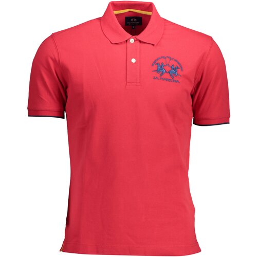 La Martina MEN&amp;#039;S RED SHORT SLEEVED POLO SHIRT Slike