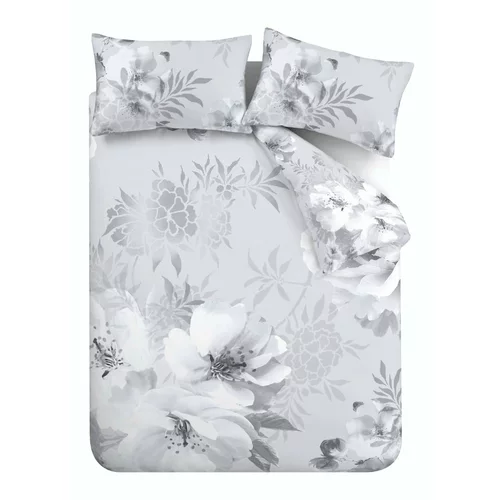 Catherine Lansfield Siva posteljnina Dramatic Floral, 135 x 200 cm