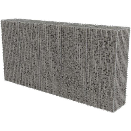  Gabionska stena s pokrovi iz pocinkanega jekla 300x50x150 cm Slike