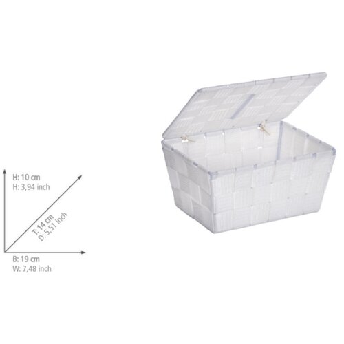 Adria WENKO 22077100 - Korpa ADRIA 19x14 cm bela Cene