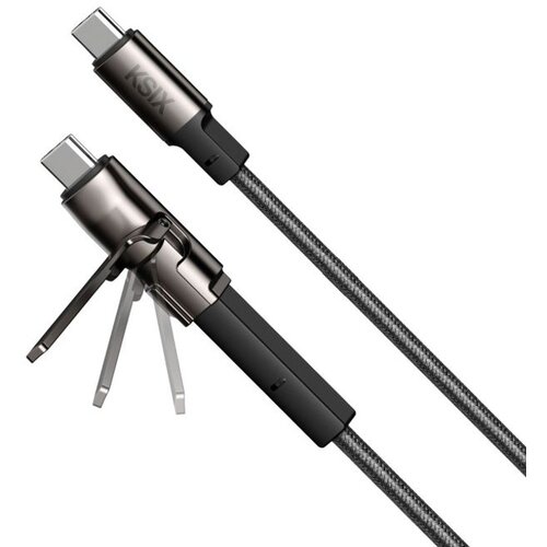 Ksix ultrabrzi kabel za punjenje sa stalkom, 60W, USB-C na USB-C, pleteni, 1.0m Cijene