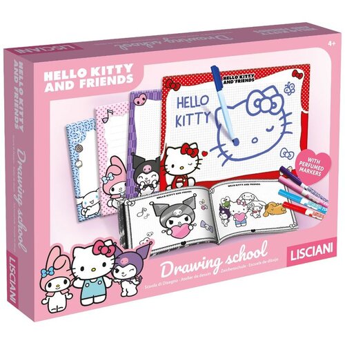 Lisciani Hello Kitty and Friends &amp;scaron;kola crtanja s 4 pi&amp;scaron;i-bri&amp;scaron;i pločice Slike