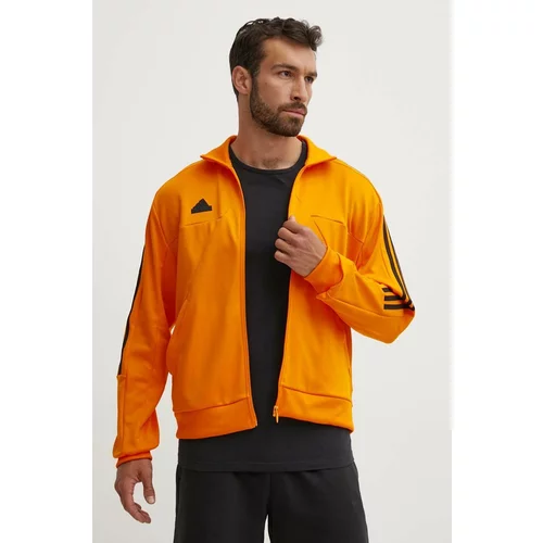 Adidas Pulover Tiro moški, oranžna barva, IY2065