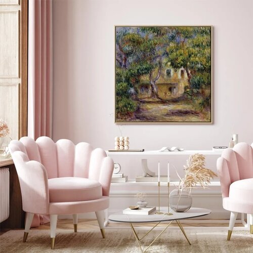  Slika - Pierre-Auguste Renoir &amp;ndash; The Farm at Les Collettes 60x60 U prirodnom drvenom okviru Slike