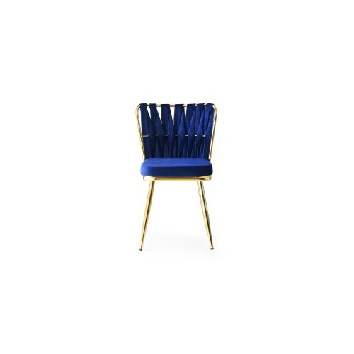  Kuşaklı - 209 V4 GoldNavy Blue Chair Set (4 Pieces) Cene