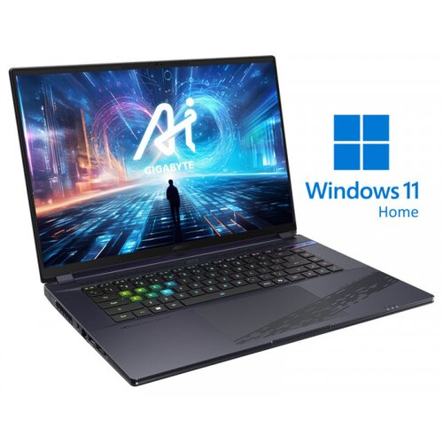 Gigabyte AORUS 16X 9KG 16 inch QHD+ 165Hz i7-13650HX 32GB 1TB SSD GeForce RTX 4060 8GB Backlit Win11Home gaming laptop Slike