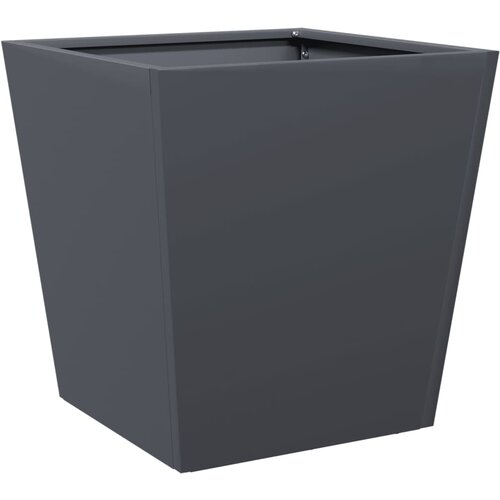 Maison Chic Vrtno korito - Greda - Cvetlični Lonec antracit 40x40x40 cm jeklo, (21790355) Slike